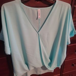 Teal blouse